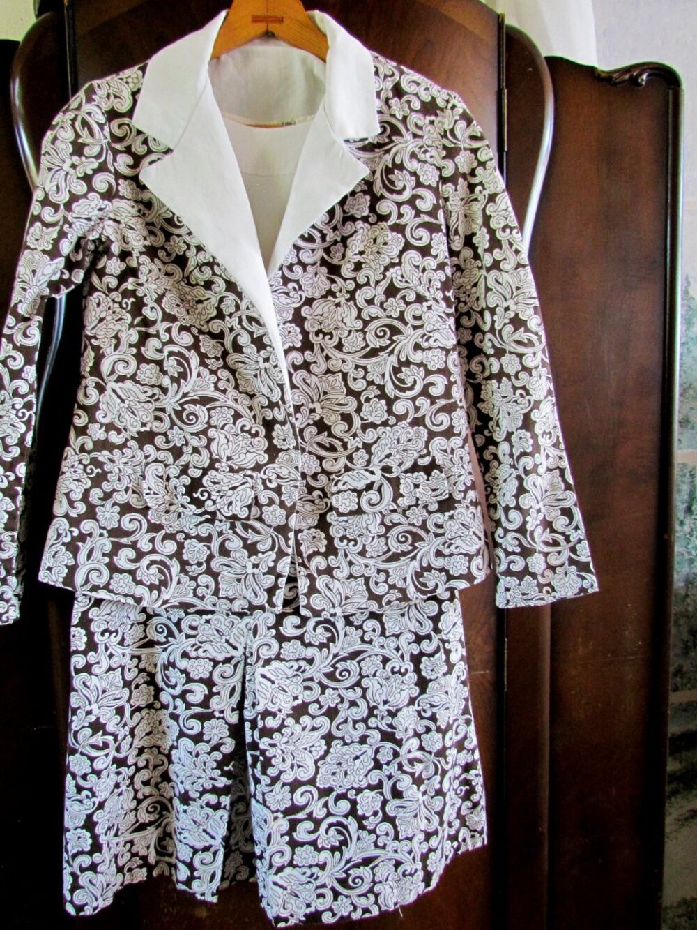 TEEN 1960s DRESS & JACKET OUTFIT, CULOTTES & CONNECTED TOP + MATCHING JACKET